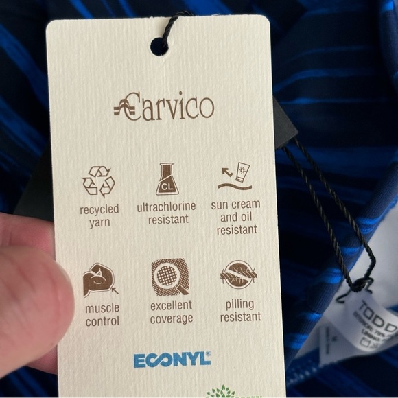 Todd Sanfield High Tide Swim Brief Blue Size Medium New - Picture 6 of 7